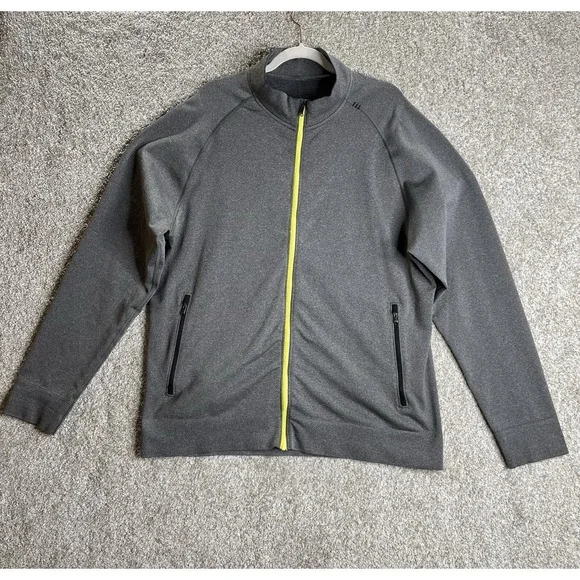 Lululemon pulse Jacket Men's XXL Full Zip Gray seamless - Picture 3 of 10